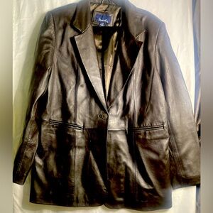 Denim and co  leather blazer. XL